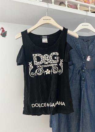 Крутая футболка tag dolce & gabbana