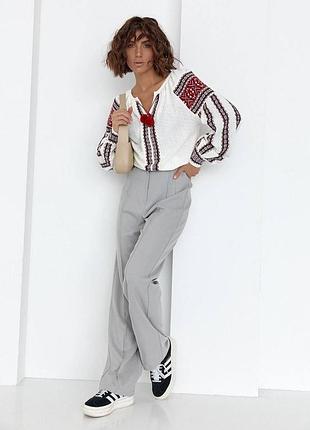 Колоритна вишиванка, українська вишиванка, етно сорочка з вишивкою