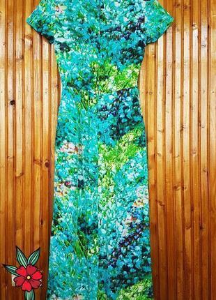 Длинное шелковое платье h&amp;m. натуральный 100% шелк.3 фото