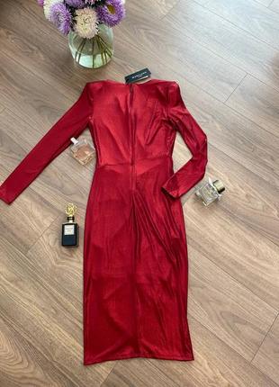 🌺 красное платье guess marciano7 фото