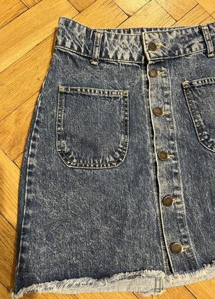 Мини джинсовая юбка3 фото