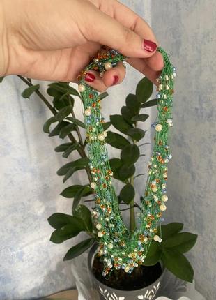 Колье паутинки