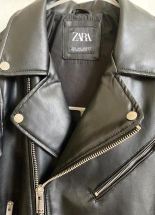 Косуха удлиненная zara размер с экокожа2 фото