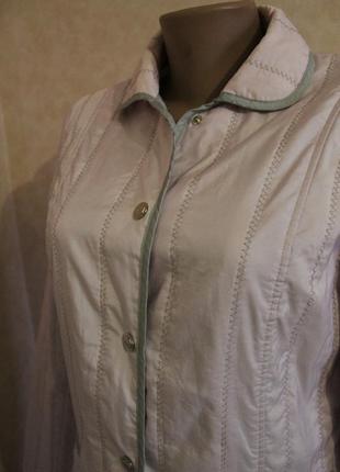 Легкая куртка, нежно розовая. на кнопках5 фото