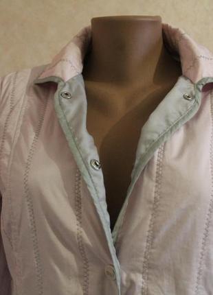 Легкая куртка, нежно розовая. на кнопках4 фото