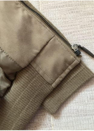 Крутая, комбинированная куртка бомбер, под замшу, шведского бренда dustin. 2xl8 фото