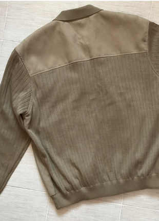 Крутая, комбинированная куртка бомбер, под замшу, шведского бренда dustin. 2xl10 фото