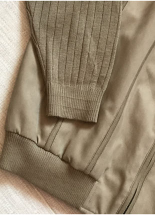 Крутая, комбинированная куртка бомбер, под замшу, шведского бренда dustin. 2xl3 фото