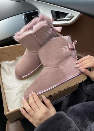 Шикарные угги с бантиком ugg mini bailey bow6 фото