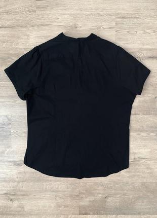 Чорна сорочка з коротким рукавом george2 фото