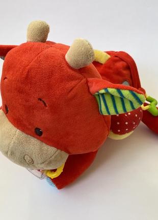 Большая игрушка бурёнка погремушка грызунок шелестит