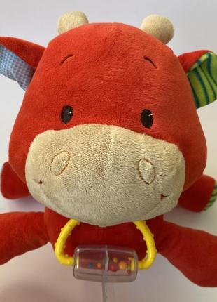 Большая игрушка бурёнка погремушка грызунок шелестит