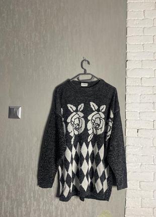 Вінтажна кофта джемпер светр англія look4 фото