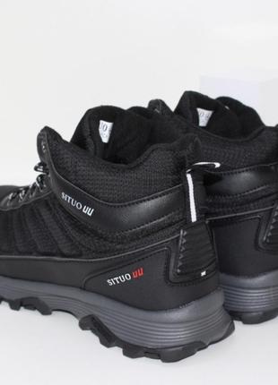 Мужские зимние ботинки с мембраной waterproof на шнурках2 фото