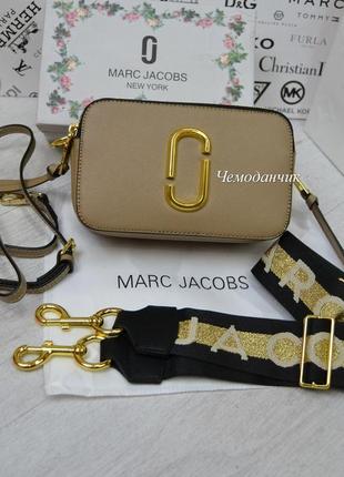 Жіноча сумка marc jacobs марк джейкобс бежевий, клатч, крос боді, брендова сумка, сумка через плече3 фото