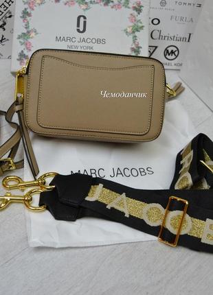 Женская сумка marc jacobs марк джейкобс бежевый, клатч, кросс боди, брендовая сумка, сумка через плечо6 фото