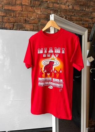 Miami heat nba 2006 vintage champions red t-shirt футболка