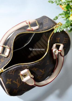 Женская брендовая сумка louis vuitton speedy monogram луи виттон спиди бочонок монограмма средний размер5 фото