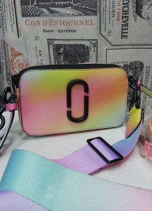 Женская сумка клатч marc jacobs rainbow bag марк якобс, клатч кросс боди, сумка через плечо