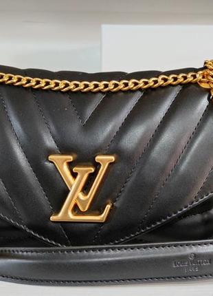 Женская кожаная сумка louis vuitton луи виттон черная, сумки кросс боди, сумка на плечо, сумка с логотипом