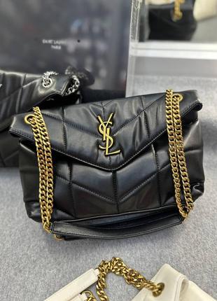 Женская кожаная сумка yves saint laurent, сумка ив сен лоран, кросс боди, сумка на плечо, сумка стеганая1 фото