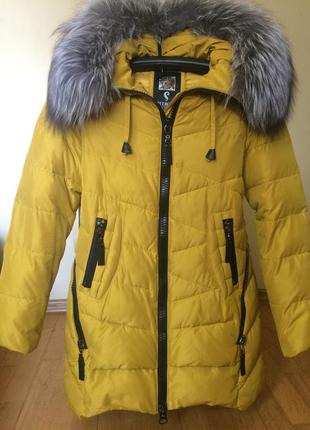 Куртка подовжена біопух зима