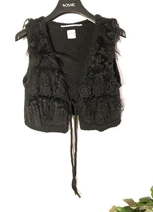 Жилетка styled in italia зі вставками з хутра