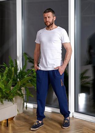 Чоловічі спортивні штани з манжетами із трикотажу tailer4 фото