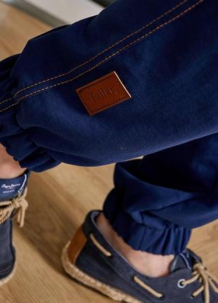 Мужские спортивные штаны с манжетами из трикотажа tailer3 фото