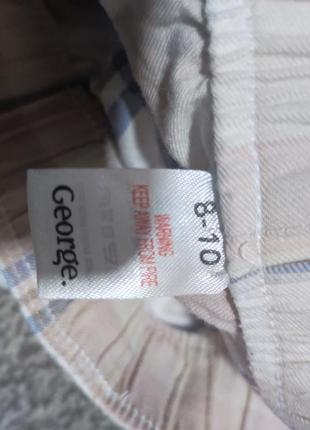 Качественные котоновые пижамные штаны в клетку с люрексовой нитью4 фото