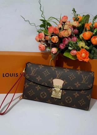 Женский кожаный кошелек louis vuitton луи виттон, брендовые кошельки, гаманець жіночий шкірний, луи витон, 405