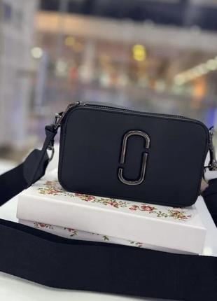 Женская сумка marc jacobs марк джейкобс черная, клатч, кросс боди, брендовая сумка, сумка через плечо1 фото