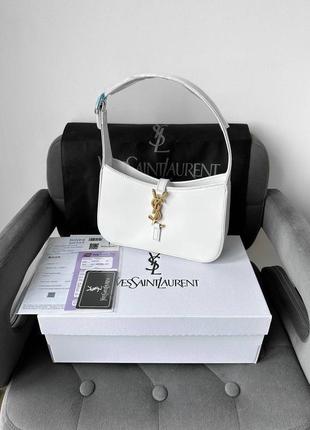 Женская сумка yves saint laurent ив сент лоран, сумка с одной ручкой, брендовая сумка, полукруглая сумка1 фото