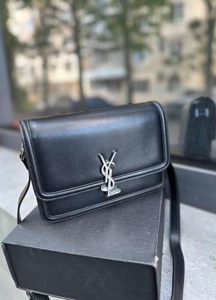 Жіноча шкіряна сумка yves saint laurent, крос боді, cross body, брендова сумка, сумка на плече, лоран