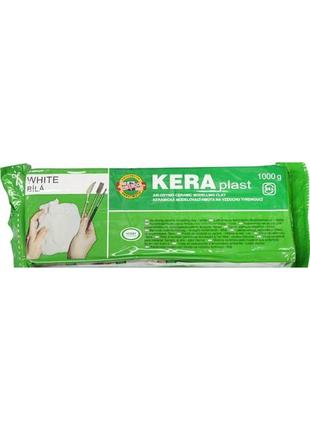Пластична маса 131708 "kooh-i-noor" keraplast 300г білий, шт