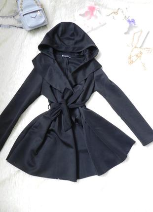 ⛔top красивий плащ-кардиган з поясом і кпюшоном, без підкладки 100% поліестер