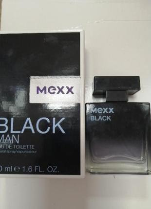 Mexx black 50 мл чоловіча туалетна вода, рідкість