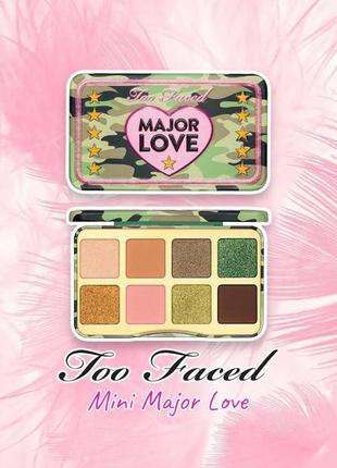 Too faced - mini major love - мини палетка теней1 фото