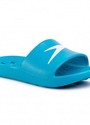 Шльопанці speedo slides one piece ju блакитний, білий дит 29,5 ku-221 фото