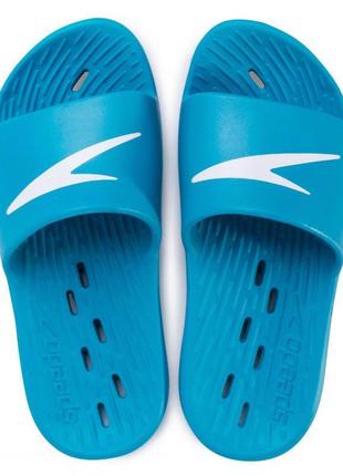 Шльопанці speedo slides one piece ju блакитний, білий дит 29,5 ku-222 фото