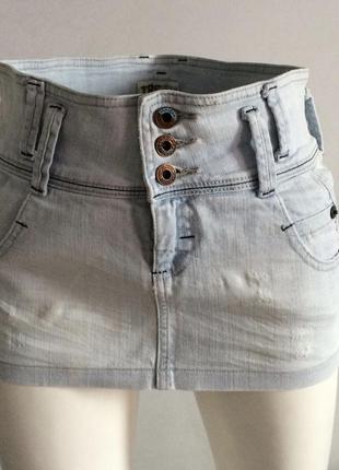Zara trf джинсовая мини юбка р.42 очень классная #розвантажуюсь1 фото
