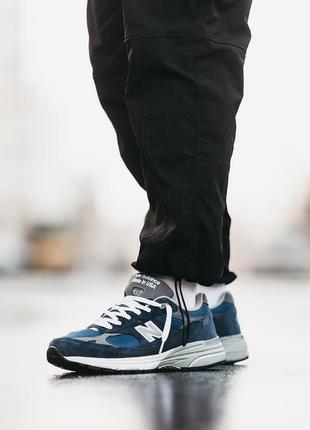 Мужские кроссовки new balance 993 blue grey