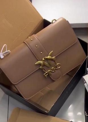 Жіноча сумка pinko пінко велика, клатч, брендова сумка, сумки крос-боді, сумка з логотипом