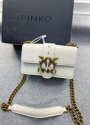 Женская сумка pinko love bag пинко белая, брендовая сумка, брендовые сумки pinko, клатч2 фото