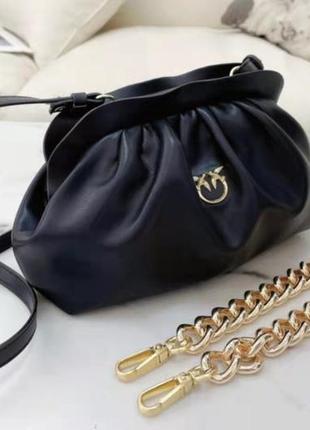 Жіноча сумка pinko пінко , брендова сумка, сумки крос боді, сумка шкіряна, сумка з логотипом