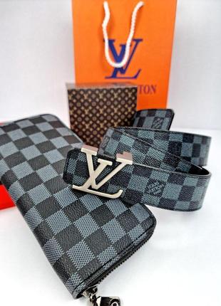 Кожаный ремень louis vuitton луи вуттон 4 см, ремни с логотипом, брендовые ремни