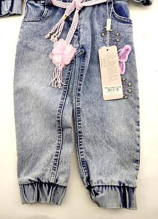 Дитячий джинсовий комбінезон 2 3 4 5 років6 фото