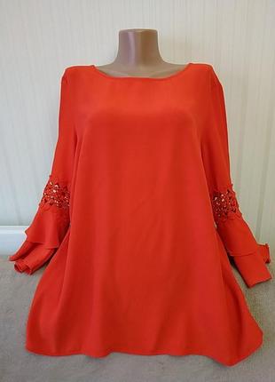 Распродажа! натуральная блузка, идеальное состояние, р 16