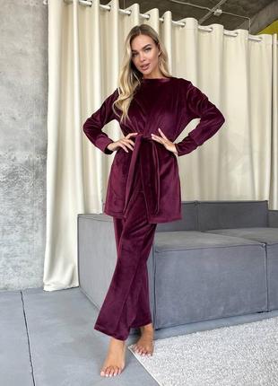 Женский домашний комплект 3в1 пижама