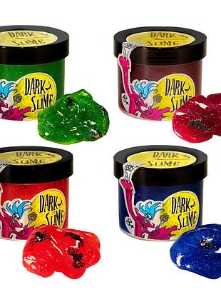 Слайм 71829 (укр) "dark slime - з декором" - 0,100 кг, в асортименті, в блоці 12 шт, в кор-ці 72 шт, шт
